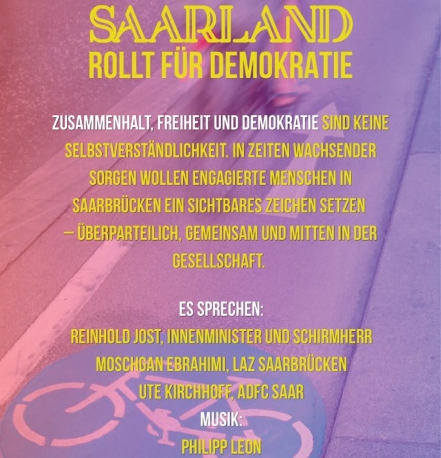 Saarland rollt für Demokratie